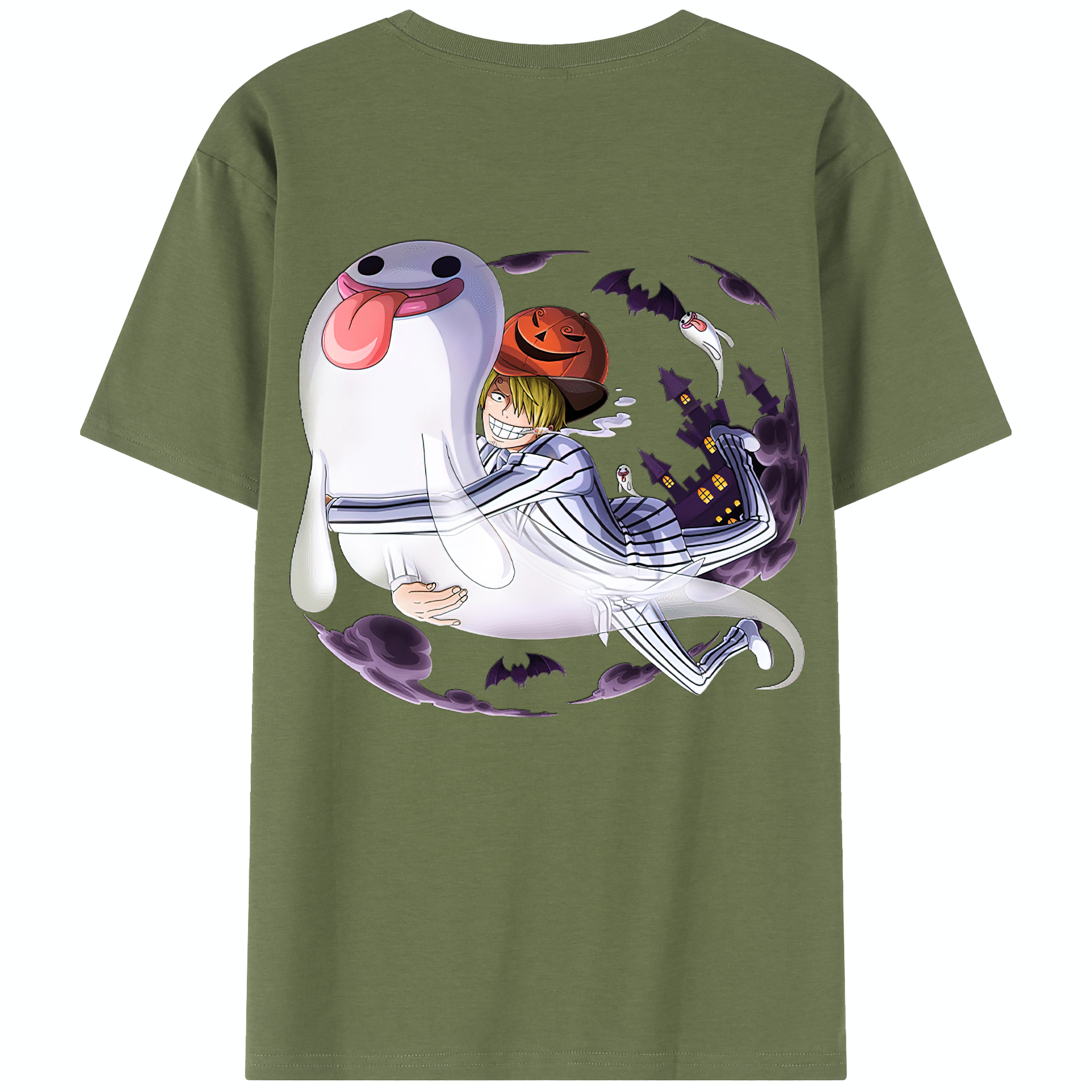 ワンピース サンジ ONE PIECE Sanji 綿100％半袖Tシャツ（背面プリント）